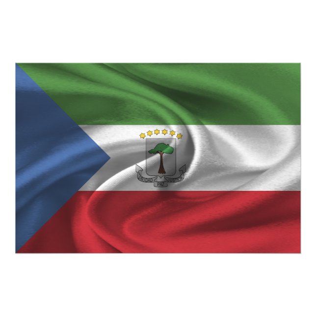 Equatorial Guinea Flag Photo Print (Front)