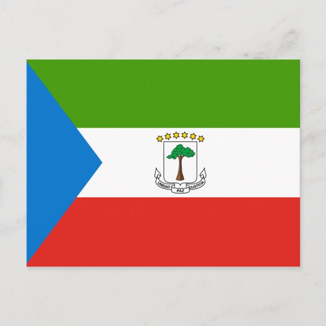 Equatorial Guinea Flag Postcard (Front)