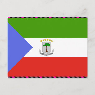 Equatorial Guinea Flag Postcard