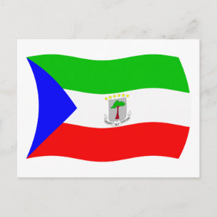 Equatorial Guinea Flag Postcard