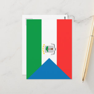 Equatorial Guinea flag Postcard