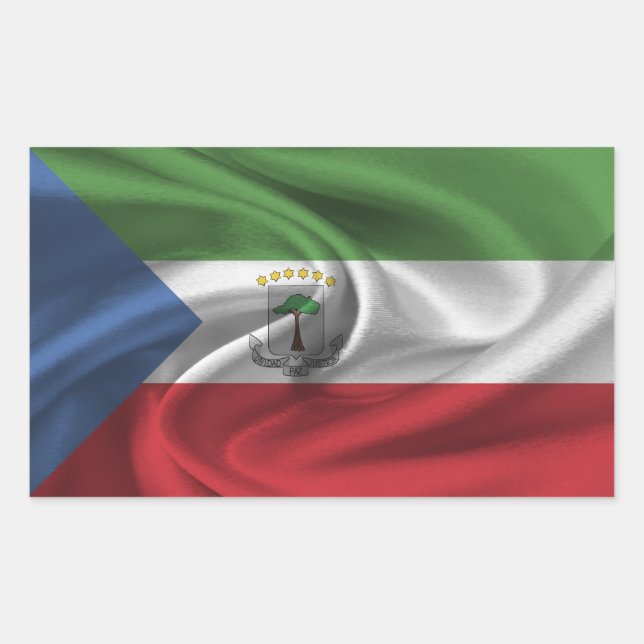 Equatorial Guinea Flag Rectangular Sticker (Front)