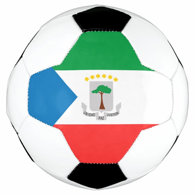 Equatorial Guinea flag Soccer Ball (Front)