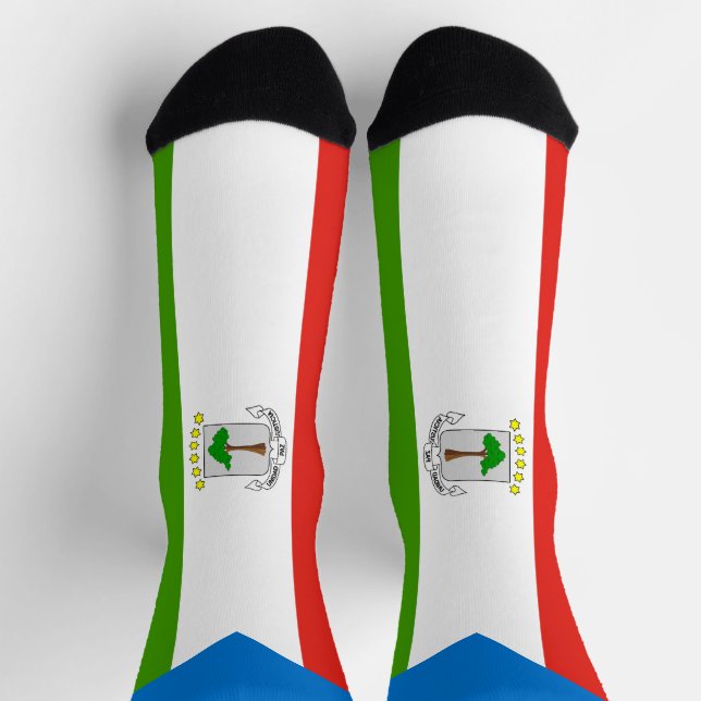 Equatorial Guinea Flag Socks (Top)