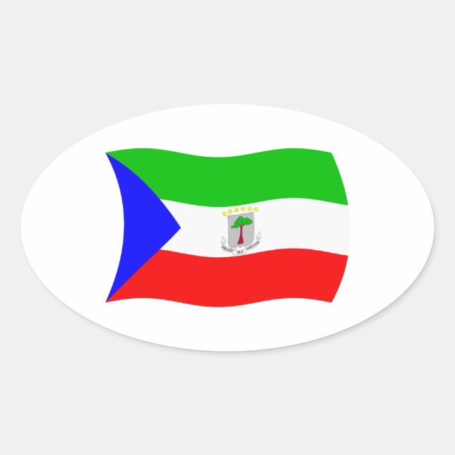 Equatorial Guinea Flag Sticker (Front)