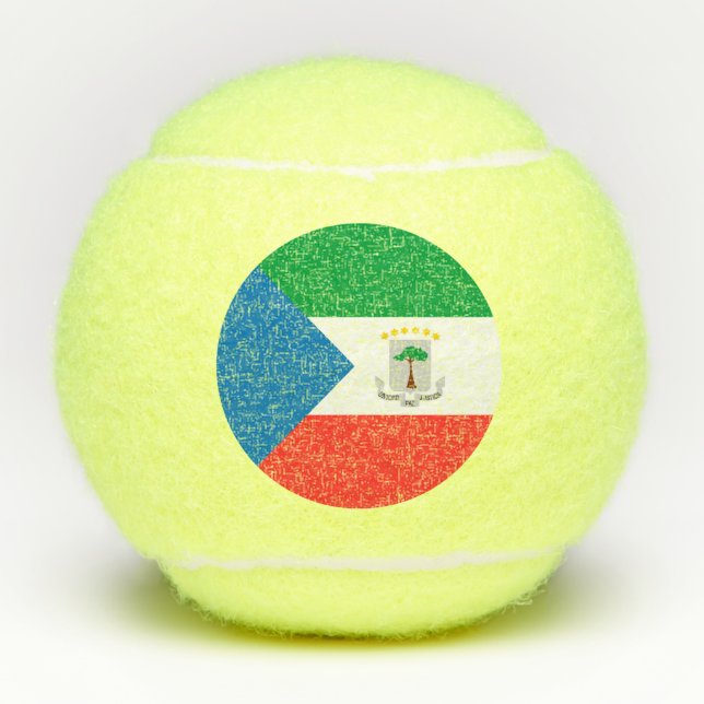 Equatorial Guinea flag Tennis Balls (Front)