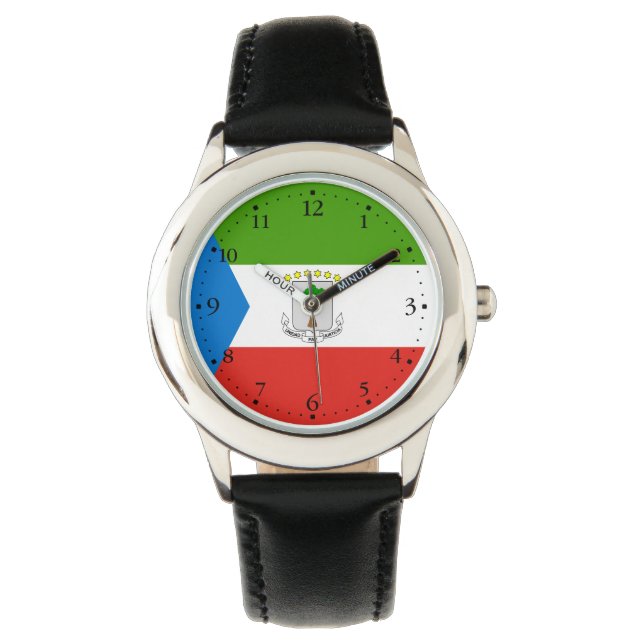 Equatorial Guinea Flag Watch (Front)