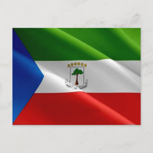 Equatorial Guinea - Flag Waving - Postcard