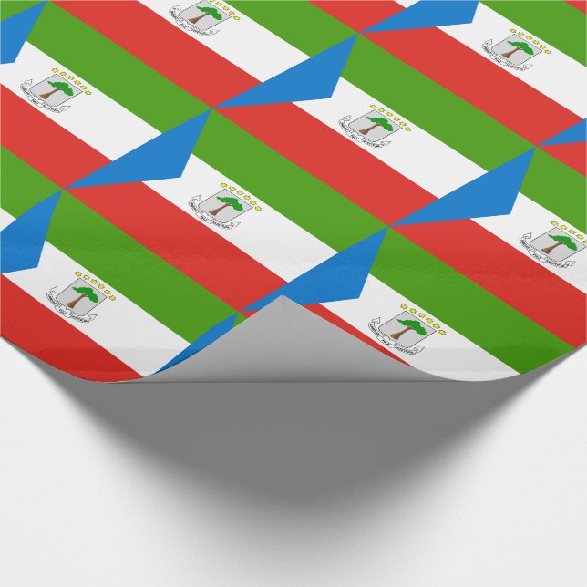 Equatorial Guinea Flag Wrapping Paper (Corner)