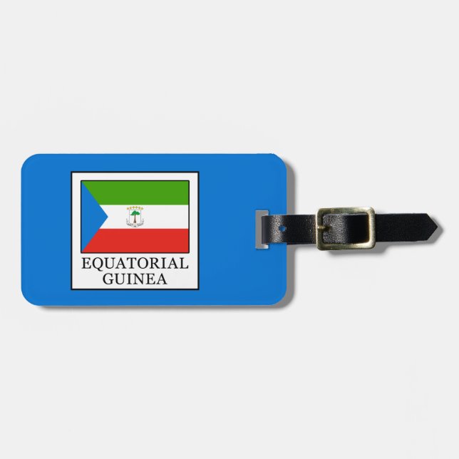 Equatorial Guinea Luggage Tag (Front Horizontal)