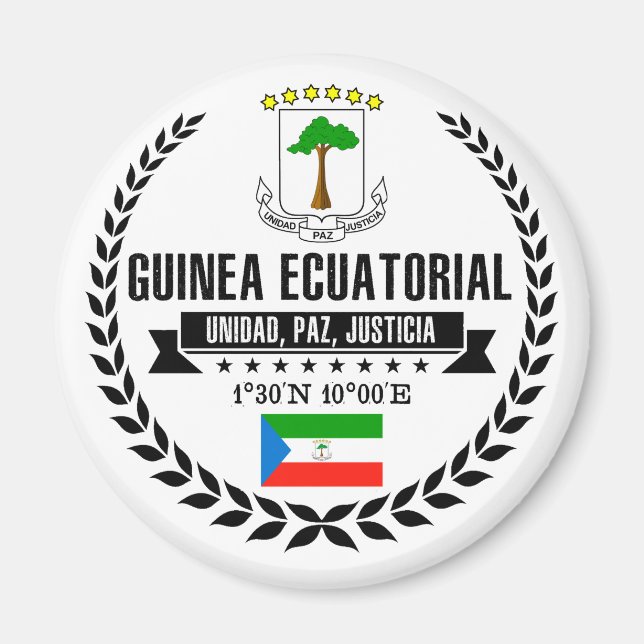 Equatorial Guinea Magnet (Front)
