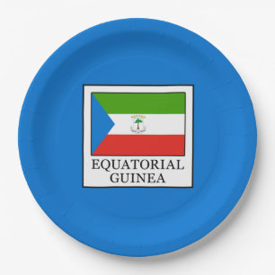 Equatorial Guinea Paper Plate