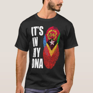 Equatorial Guinean And Eritrean Mix DNA Flag Herit T-Shirt