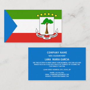Equatorial Guinean Flag & Coat of Arms Business Card