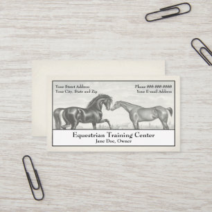 Equestrain Horse Stables Business Card