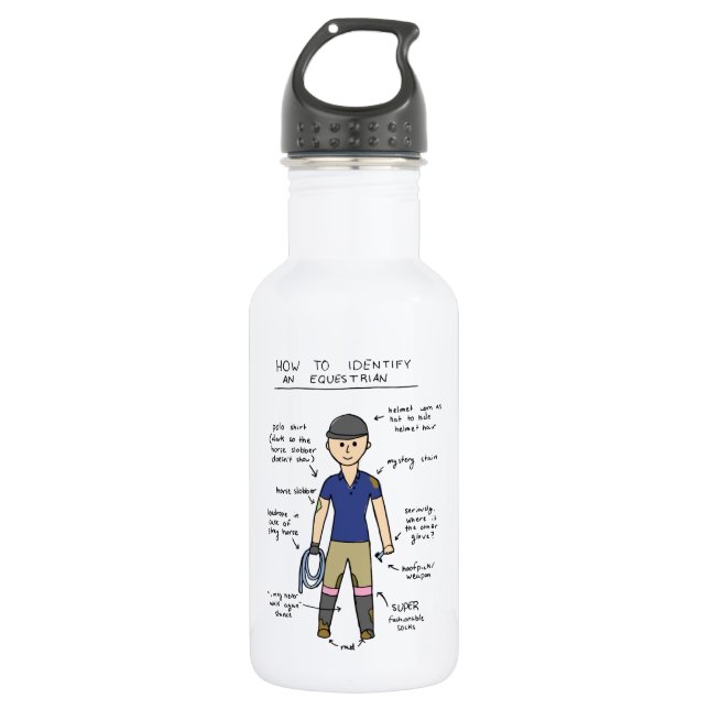 Equestrian 532 Ml Water Bottle (Front)