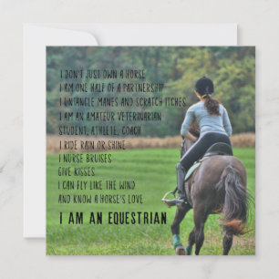 EQUESTRIAN 5.25 x 5.25 card
