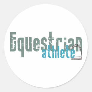 Equestrian Athlete Classic Round Sticker