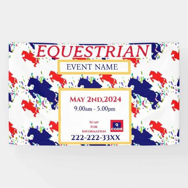 EQUESTRIAN  BANNER (Horizontal)