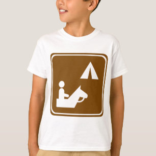 Equestrian Campground Highway Sign T-Shirt