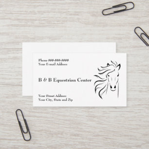 Equestrian Centre Business Card