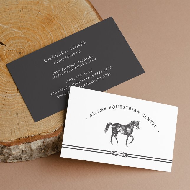 Equestrian Centre | Stables | Riding Instructor Business Card (Creator Uploaded)