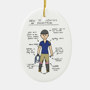 Equestrian Ceramic Ornament