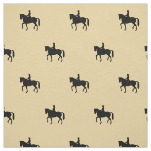 Equestrian Cream Dressage Printed by the Yard Fabric