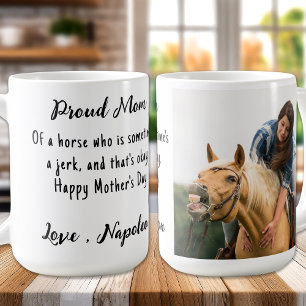 Equestrian Custom Photo Horse Lover Coffee Mug
