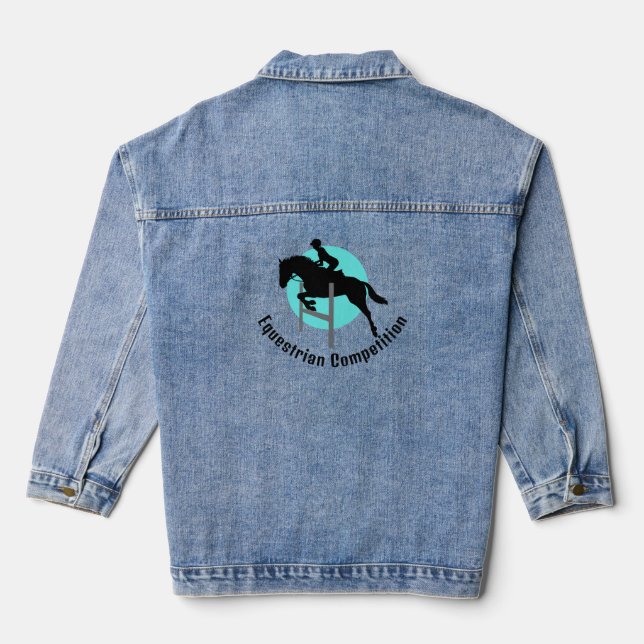 Equestrian Design  Denim Jacket (Back)