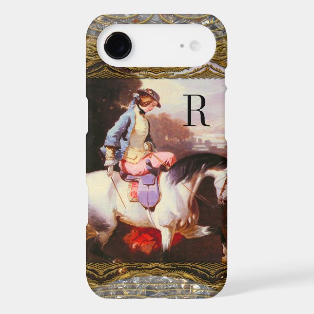 Equestrian Elsa Monogram Case-Mate iPhone Case (Back)
