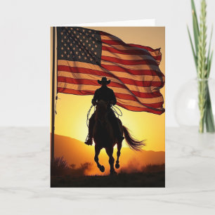 Equestrian Fathers Day Scene Card