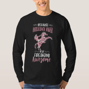 Equestrian Freaking Awesome Horse Rider Horseback T-Shirt