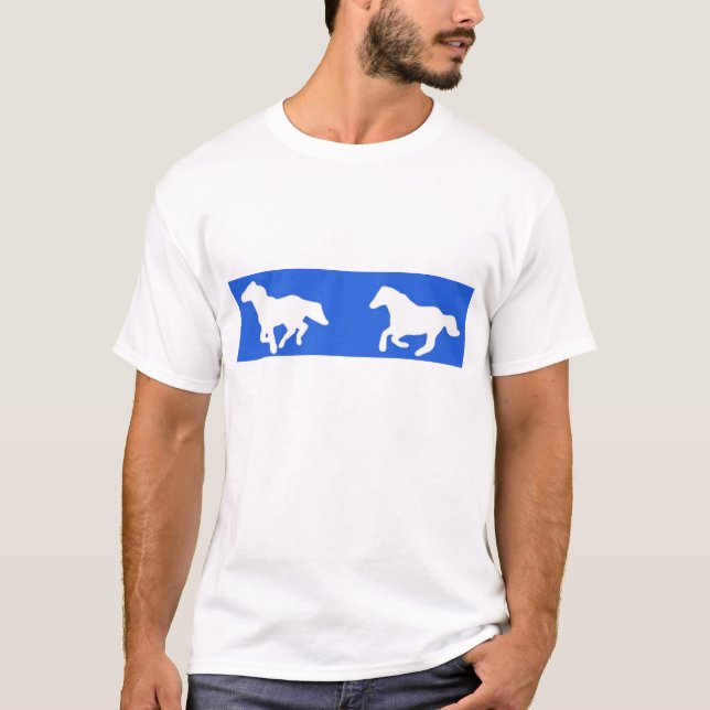 Equestrian Galloping Simple Everyday T Shirt (Front)