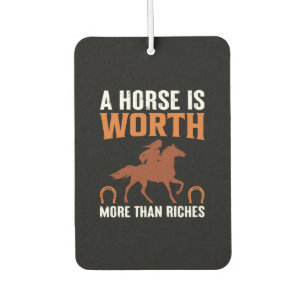 Equestrian Gift   A Horse Is Worth Car Air Freshener