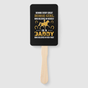 Equestrian Gift Behind Every Great Horse Girl Hand Fan