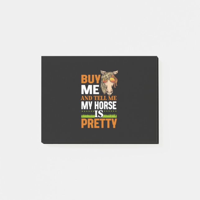 Equestrian Gift | Buy Me And Tell Me Post-it Notes (Front)