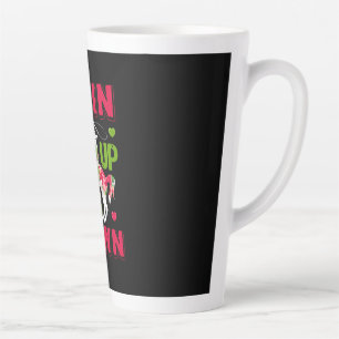 Equestrian Gift Chin Up Heels Down Latte Mug