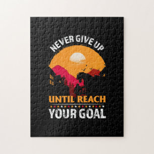 Equestrian Gift   Never Give Up Until Reach Jigsaw Puzzle