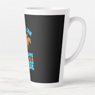 Equestrian Gift   No One Can Teach Riding Latte Mug