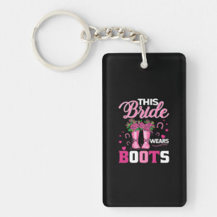 Equestrian Gift   This Bride Wears Boots Key Ring