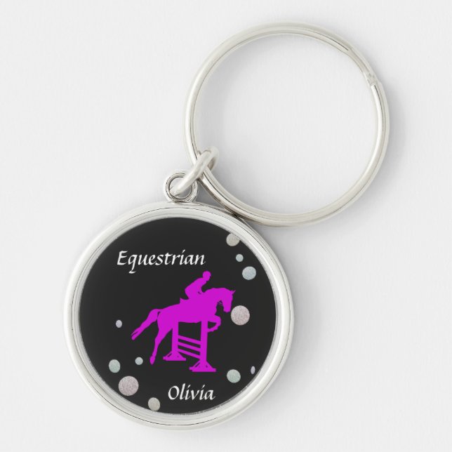 Equestrian Girls Key Ring (Front)