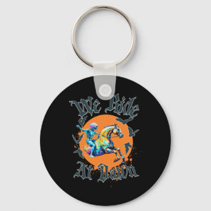 Equestrian Halloween Skeleton Costume Key Ring