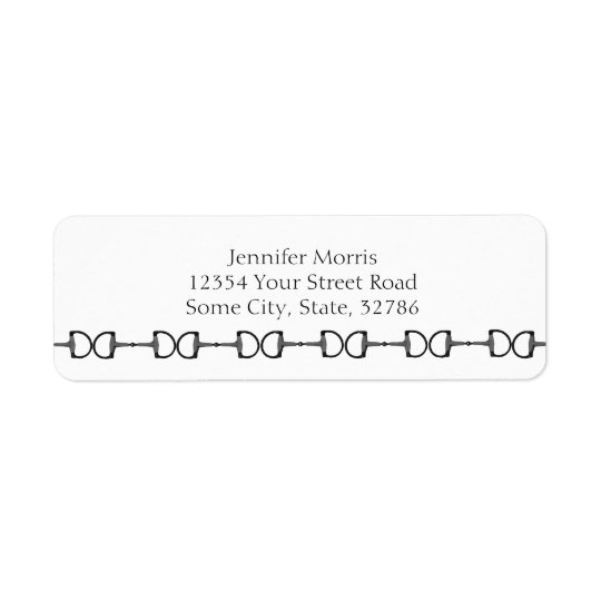 Equestrian Horse Bits Return Address Label