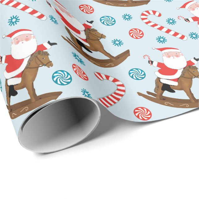 Equestrian Horse Lover Christmas Wrapping Paper (Roll Corner)