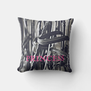 Equestrian Horse NAME Barn Tack Bits Horses Cushion