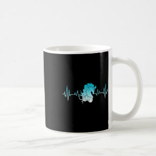 Equestrian Horse Rider Animal Lover Heartbeat Hob Coffee Mug