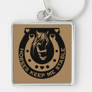 Equestrian Horse Riders Key Ring