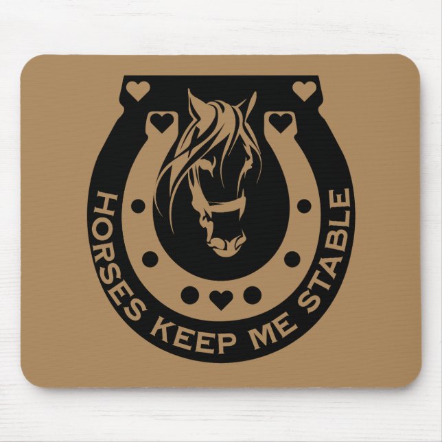 Equestrian Horse Riders Mouse Pad (Front)