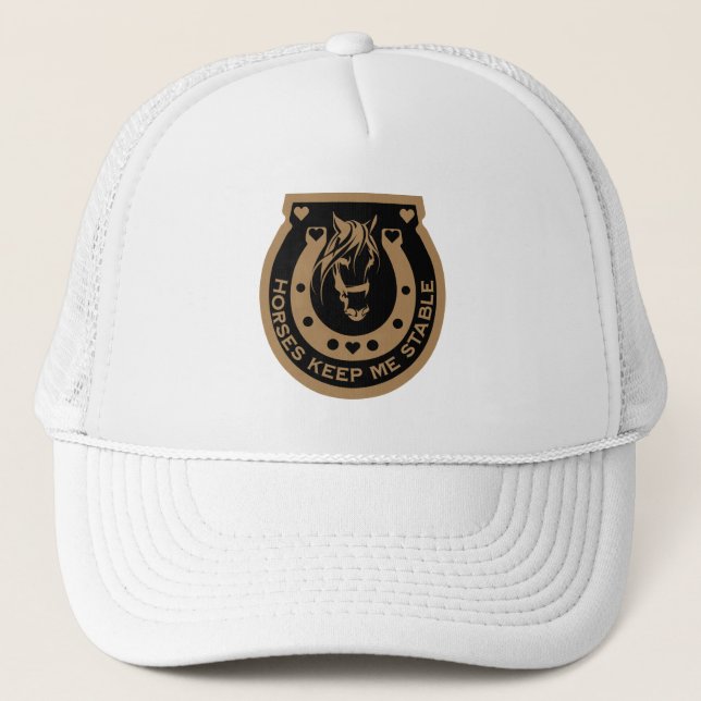 Equestrian Horse Riders Trucker Hat (Front)